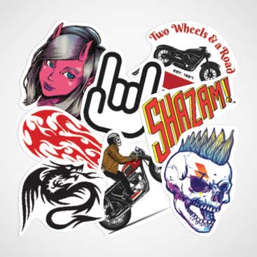 Motorcycle Helmet Stickers